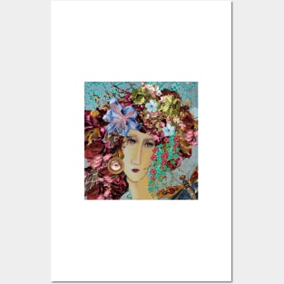 Eye, eye, it's Modigliani in a flowery hat Posters and Art